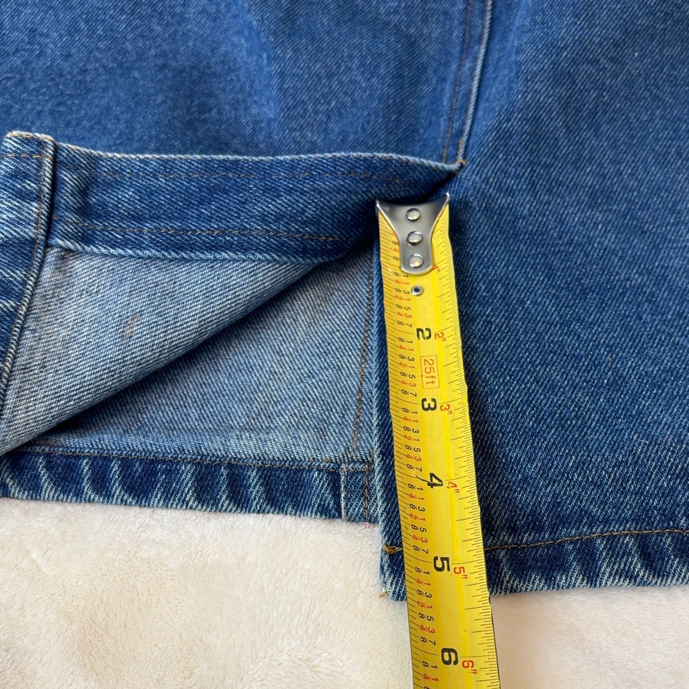 Vintage Classic Bill Blass Blue Denim Skirt - Casual Women's Denim Mini -10 - Picture 14 of 14
